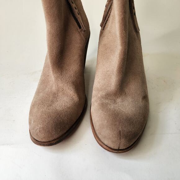 Hoss Intropia Suede Stacked Heel Boot 38 US 8 - Picture 5 of 9